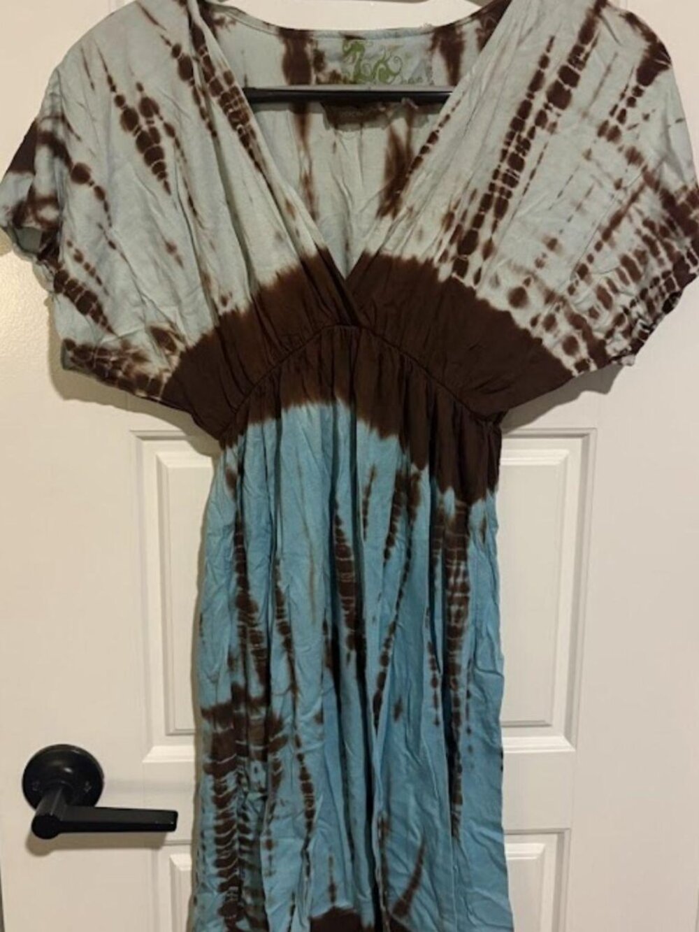 Green Dragon Tie-Dye Dress